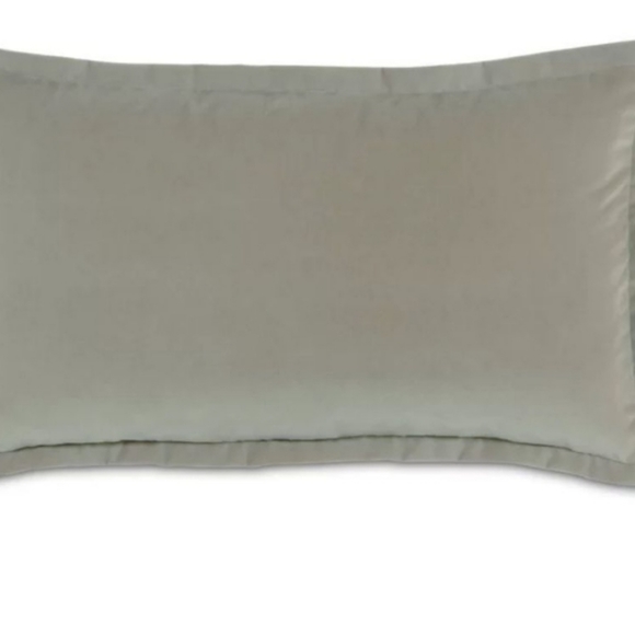 EASTERN ACCENTS velvet lumbar pillow cover heather gray 1 - Picture 2 of 11